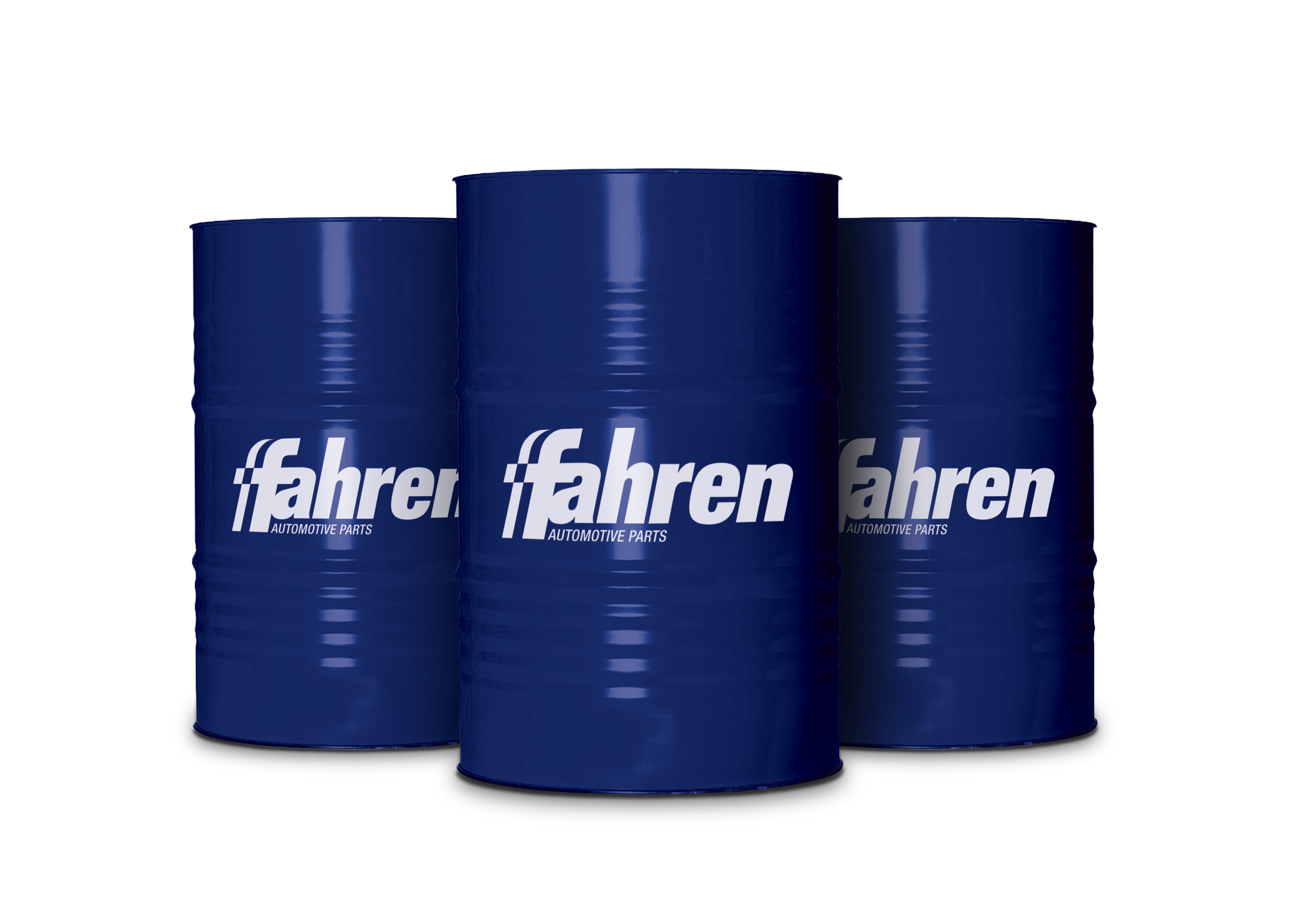Barrels of Fahren multi-vehicle engine oil.